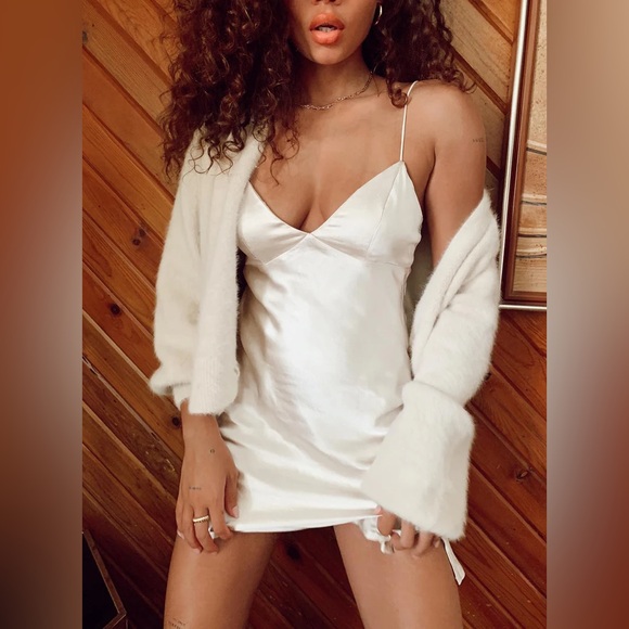 Princess Polly Stargazing Mini Dress - Champagne - Picture 1 of 2